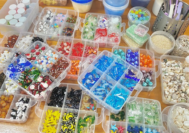 miniature glass figurine candle workshop
