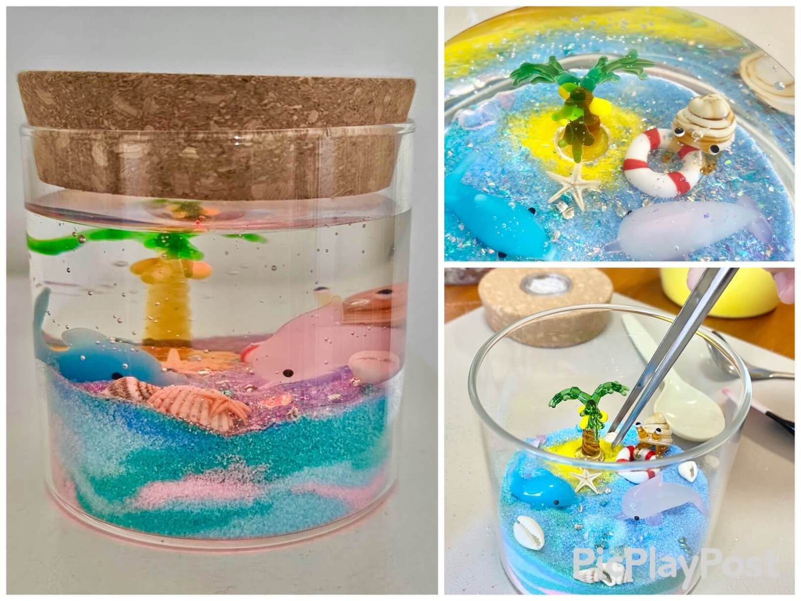 glass figurine gel candle kids workshop