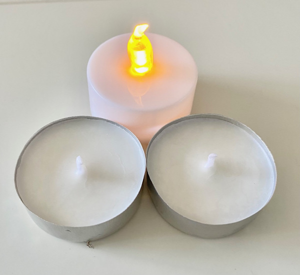 LED and Soy tea light candles
